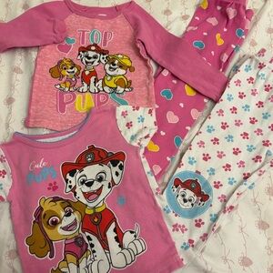 Pink Paw Patrol Matching PJ Sets